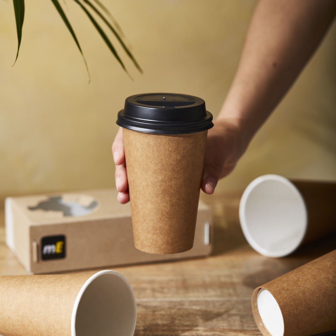 mEP VASO POLIPAPEL SIMPLE PARED KRAFT PERSONALIZADO 12OZ (355CC) X UNIDAD