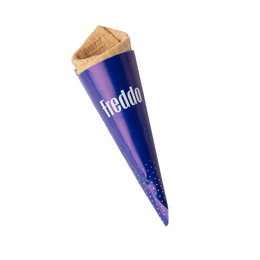 mEP CONO PORTA CUCURUCHO PAPEL ILUST. BLANCO PERSONALIZADO (PEGADO) X UNIDAD