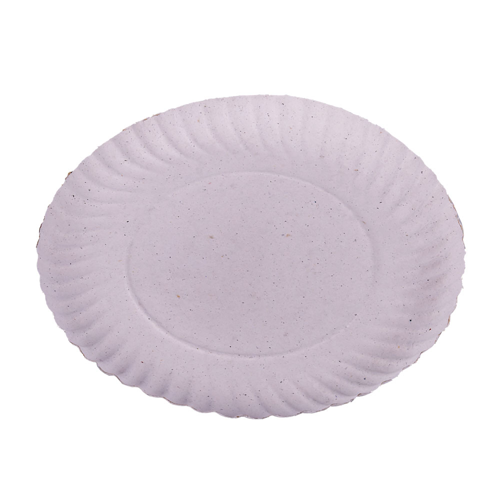 BANDEJA CARTON REDONDA BLANCA LINEA ROJA Nº12.5 (21CM) *100UNID