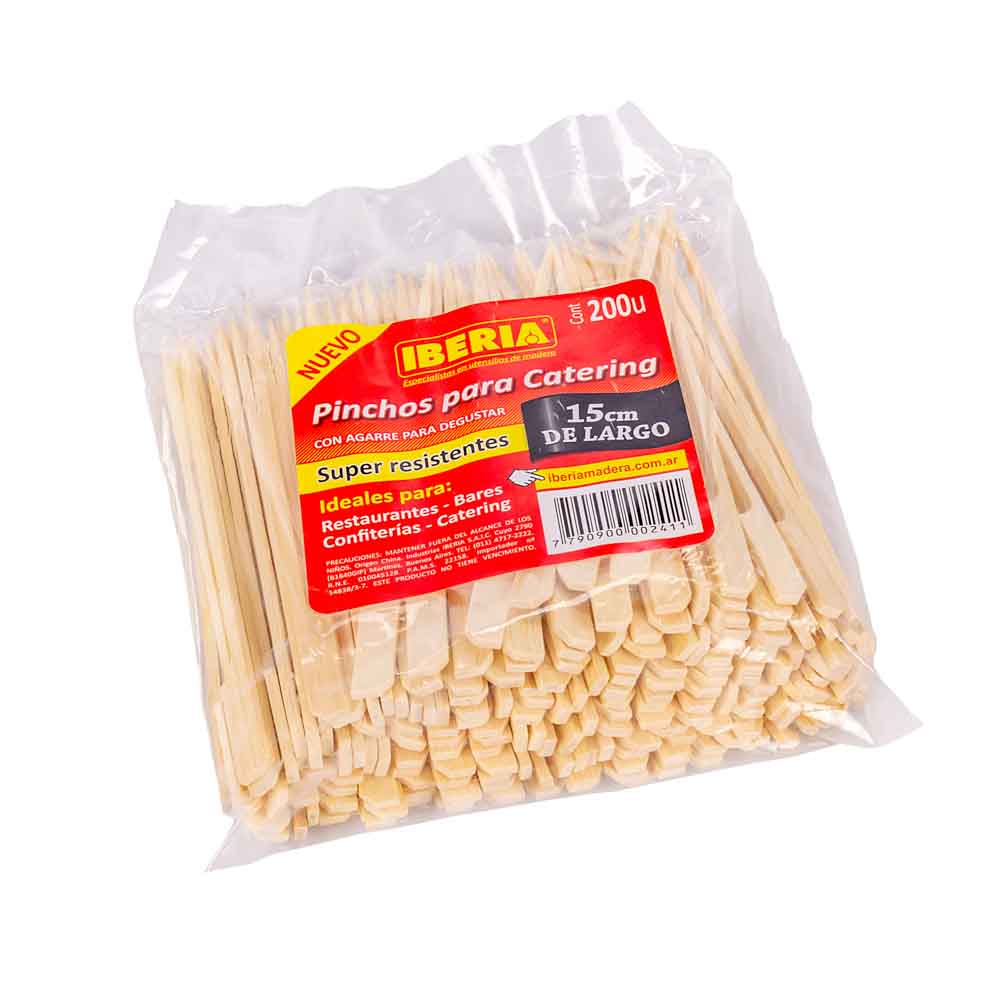 PINCHOS PARA CATERING IBERIA 15CM PAQ*200UNID