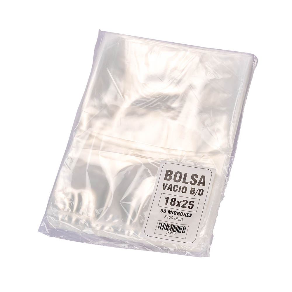 BOLSAS PARA VACIO ROPACK 18*25CM (60MIC) *100UNID