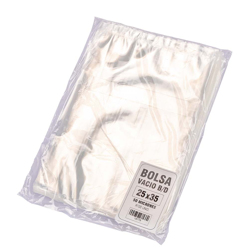 BOLSAS PARA VACIO ROPACK 25*35CM (60MIC) *100UNID