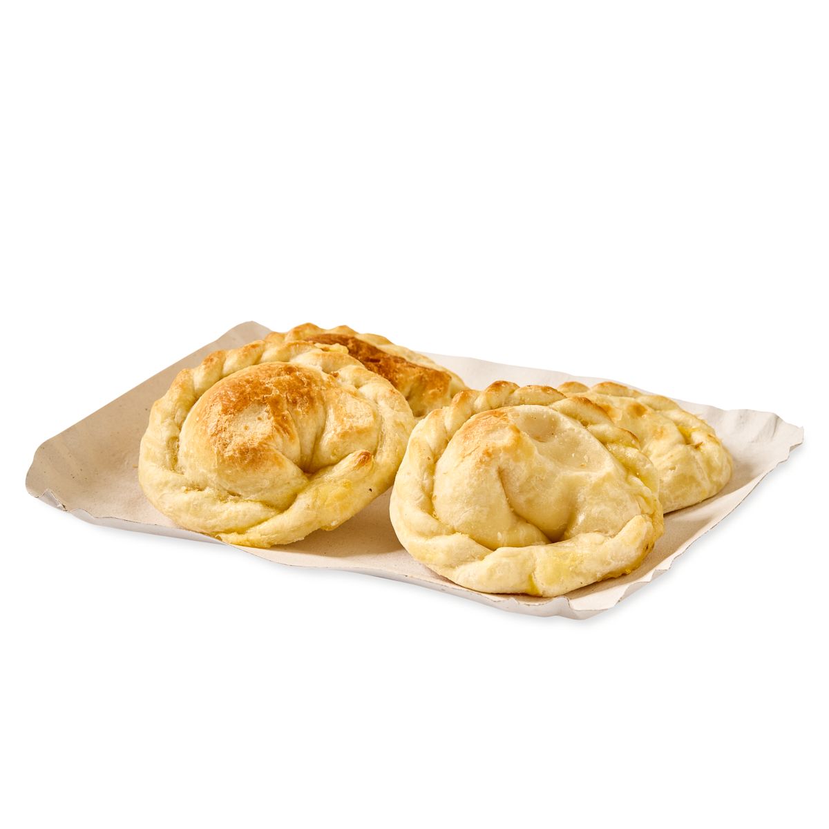 BANDEJA CARTON RECTANGULAR BLANCA LINEA VERDE Nº3 (17*21CM) *100UNID