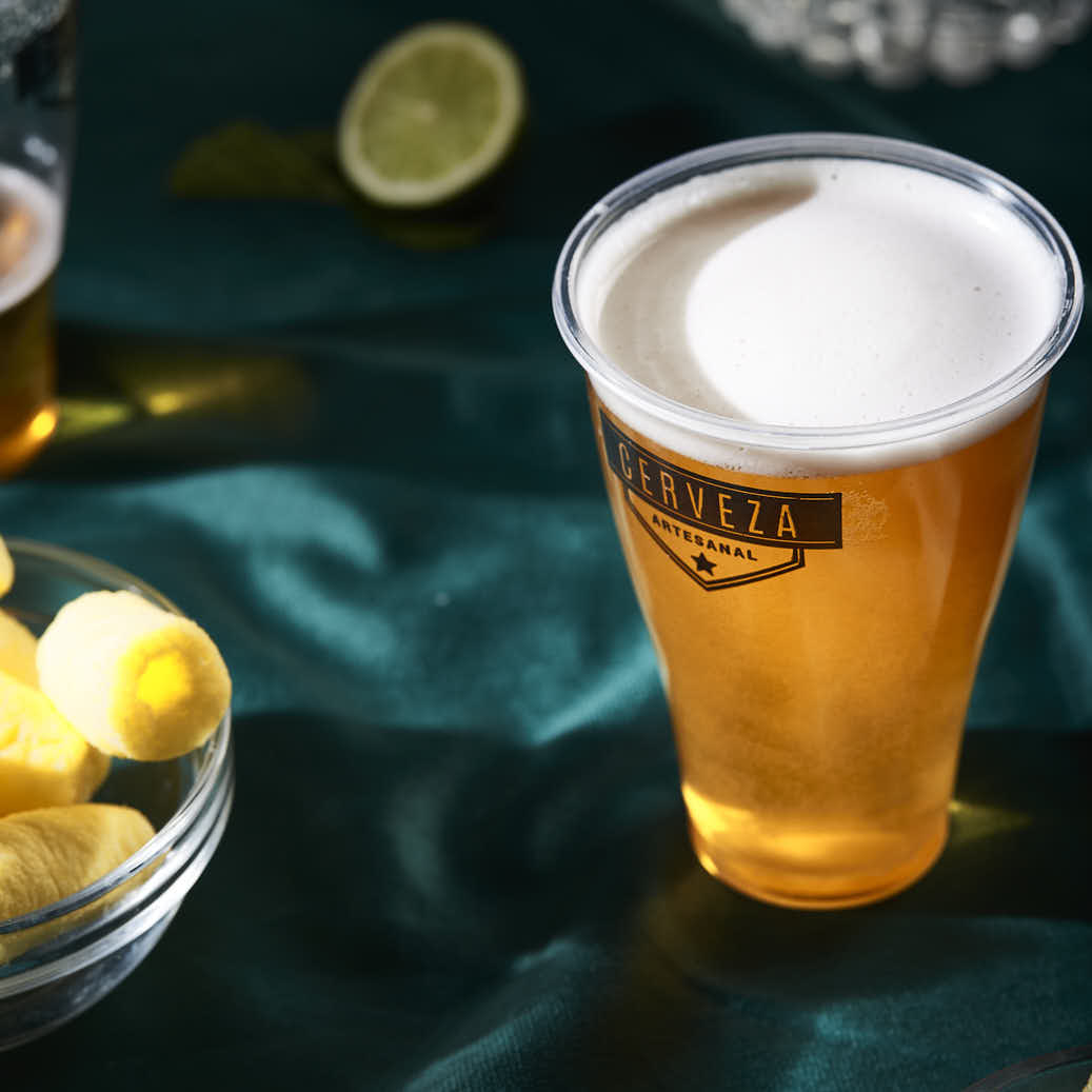 VASO PLASTICO IMPRESO PINTA CRISTAL 500CC (9CM DIAM.*13CM ALTO) PLASTIVAS *50UNID