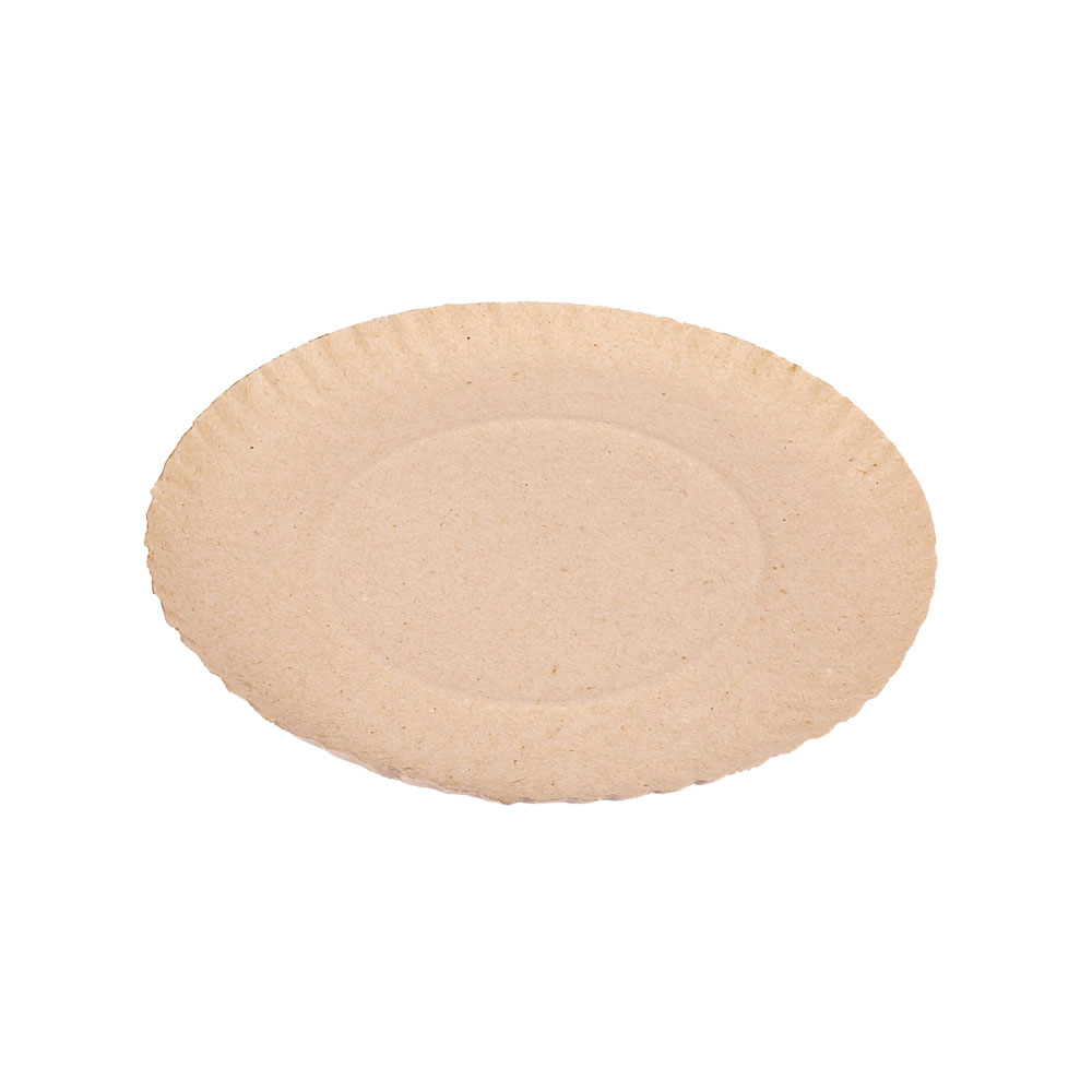 BANDEJA CARTON REDONDA GRIS Nº14 (26CM) *100UNID