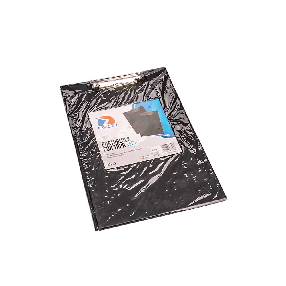 PORTABLOCK EZCO CON TAPA OFICIO NEGRO (24*36.5CM) *UNID