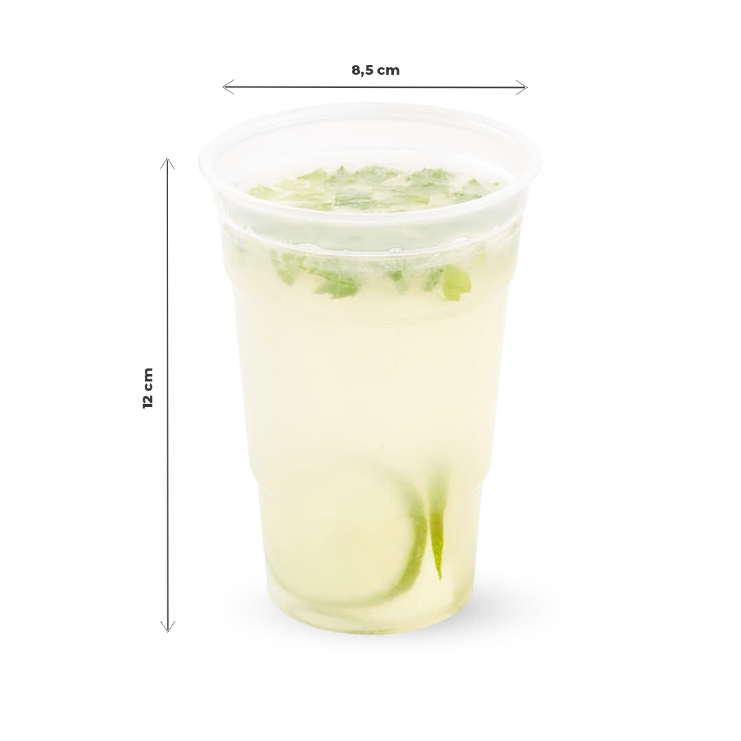 VASO PLASTICO FRAPPE.MILANO 370CC PLASTIVAS *50UNID