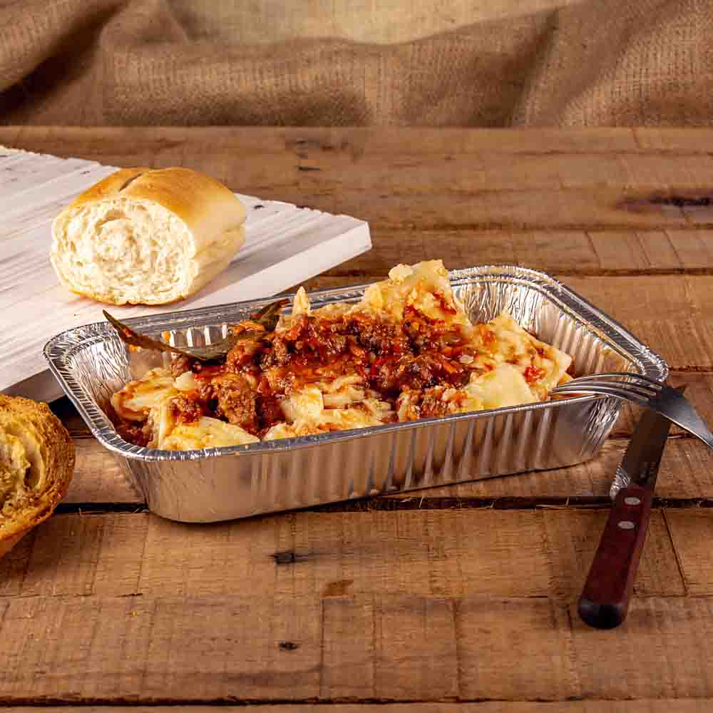 BANDEJA ALUMINIO VASSOI.F-2100 (1050CC) (15*23*4.5CM) *25UNID