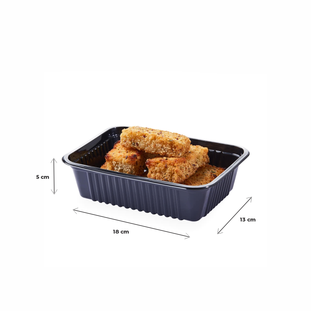 BANDEJA PET NEGRO COTNYL Nº103 (13*18*5CM) (TB103 NE) *100UNID