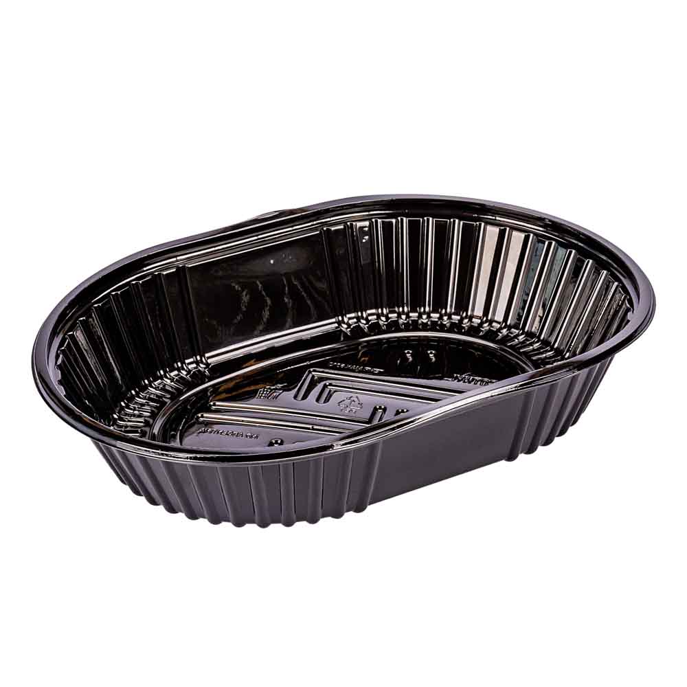 BANDEJA PET NEGRO COTNYL Nº105 OVAL (17*23*5CM)(TB105OV NE) *100UNID