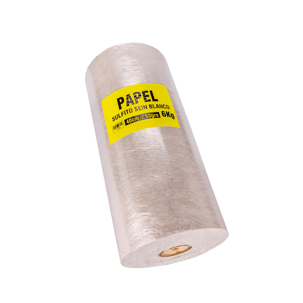 PAPEL SULFITO BLANCO SEIN FERNANDEZ .40CM (53GRS - 300MTS) BOBINA *6KG