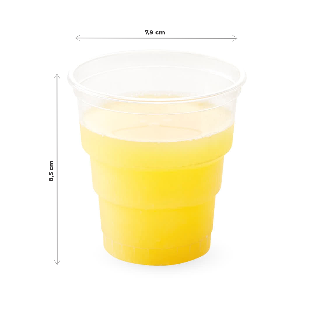 VASO PLASTICO GLASS 240CC CRISTAL PLASTIVAS *50UNID