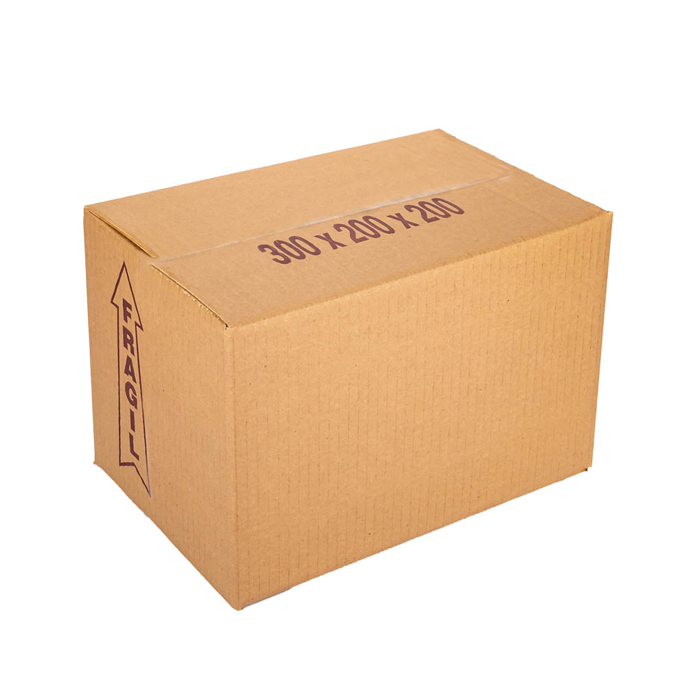 CAJA CARTON CORRUGADO 30*20*20CM (80GRS) *UNID