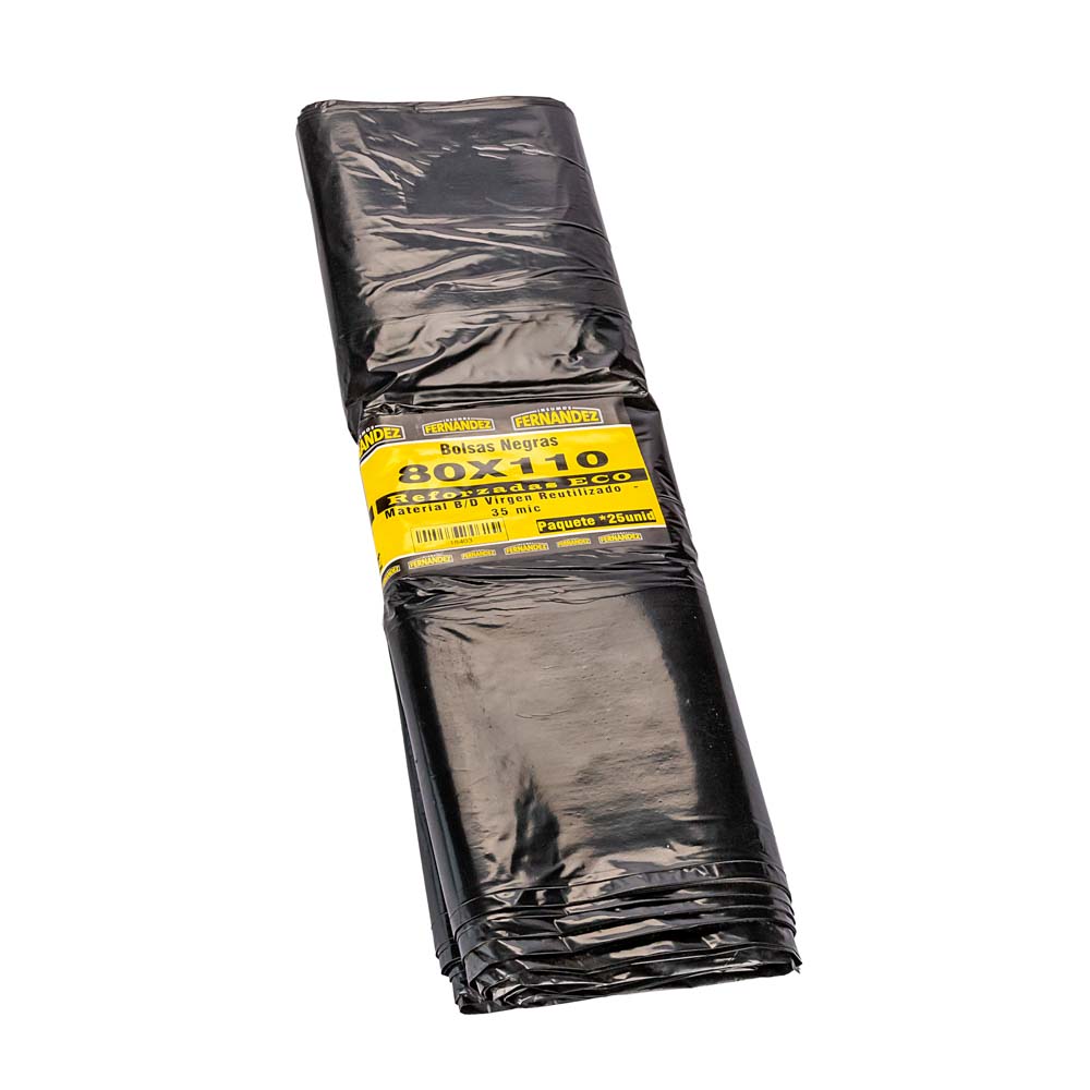 BOLSAS RESIDUO NEGRA FERNANDEZ (PAQ*10U) 80*110 (35MIC) REFORZADAS *UNID.