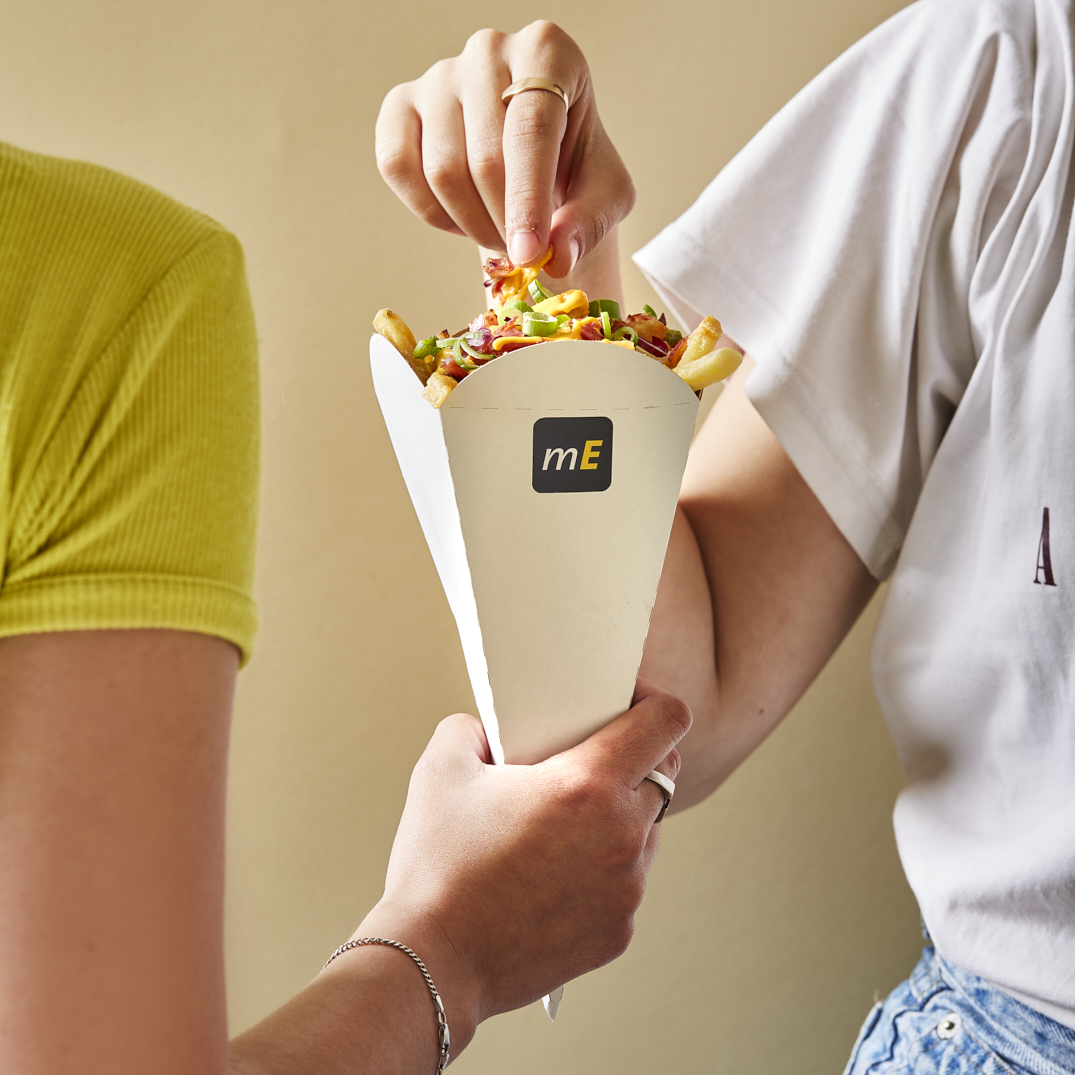 CONO PAPAS FRITAS CARTULINA BLANCA GRANDE BIOHZ (21.5*8.5CM) *800UNID