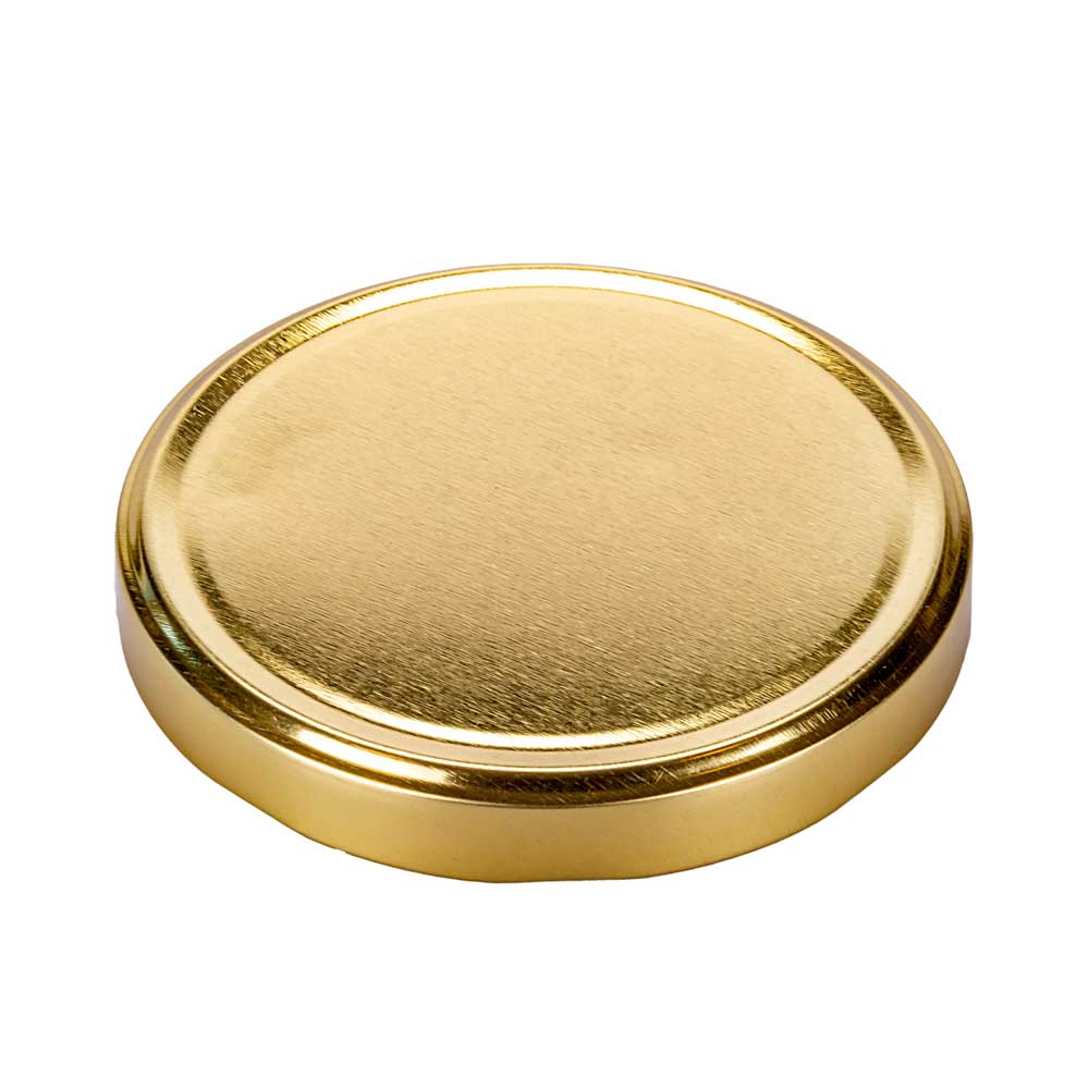 TAPA FRASCO VIDRIO.110MM AXIAL DORADA (METAL) PACK *4UNID