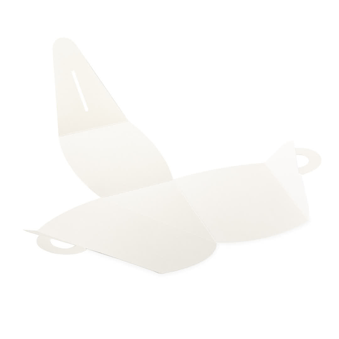 ESTUCHE TORTA CARTULINA BLANCA PORCION (10*17*11.5CM) BIOHZ *10UNID