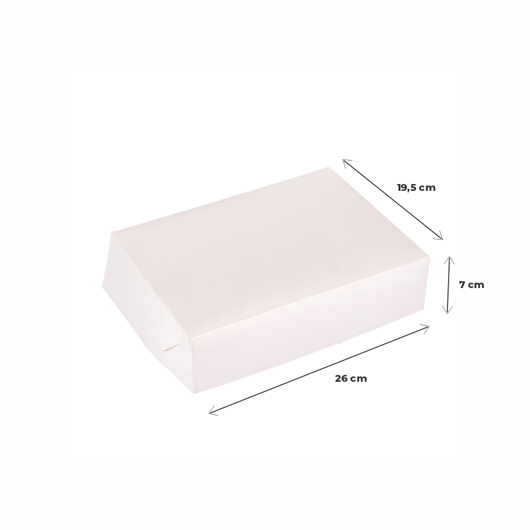 CAJA CARTULINA FERNANDEZ LISA N-2 BCA/BCA 1 DOC FACTURAS (26X19.5X7CM) *25UNID