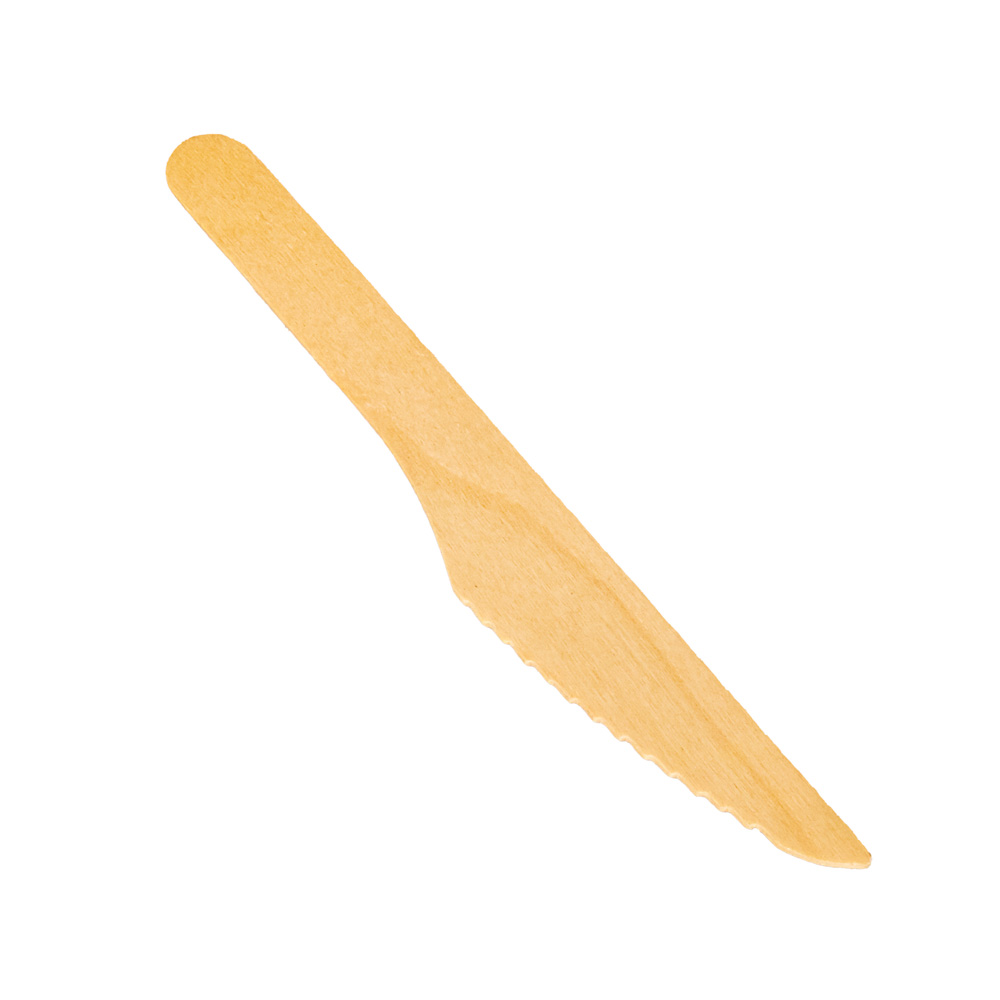 CUCHILLO MADERA DESCARTABLE IBERIA (22MM*16.5CM).*100UNID