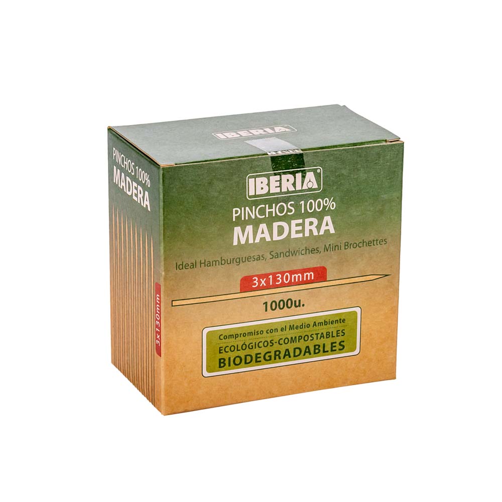 PINCHOS PARA SANDWICHES IBERIA 13CM CAJA *1000UNID