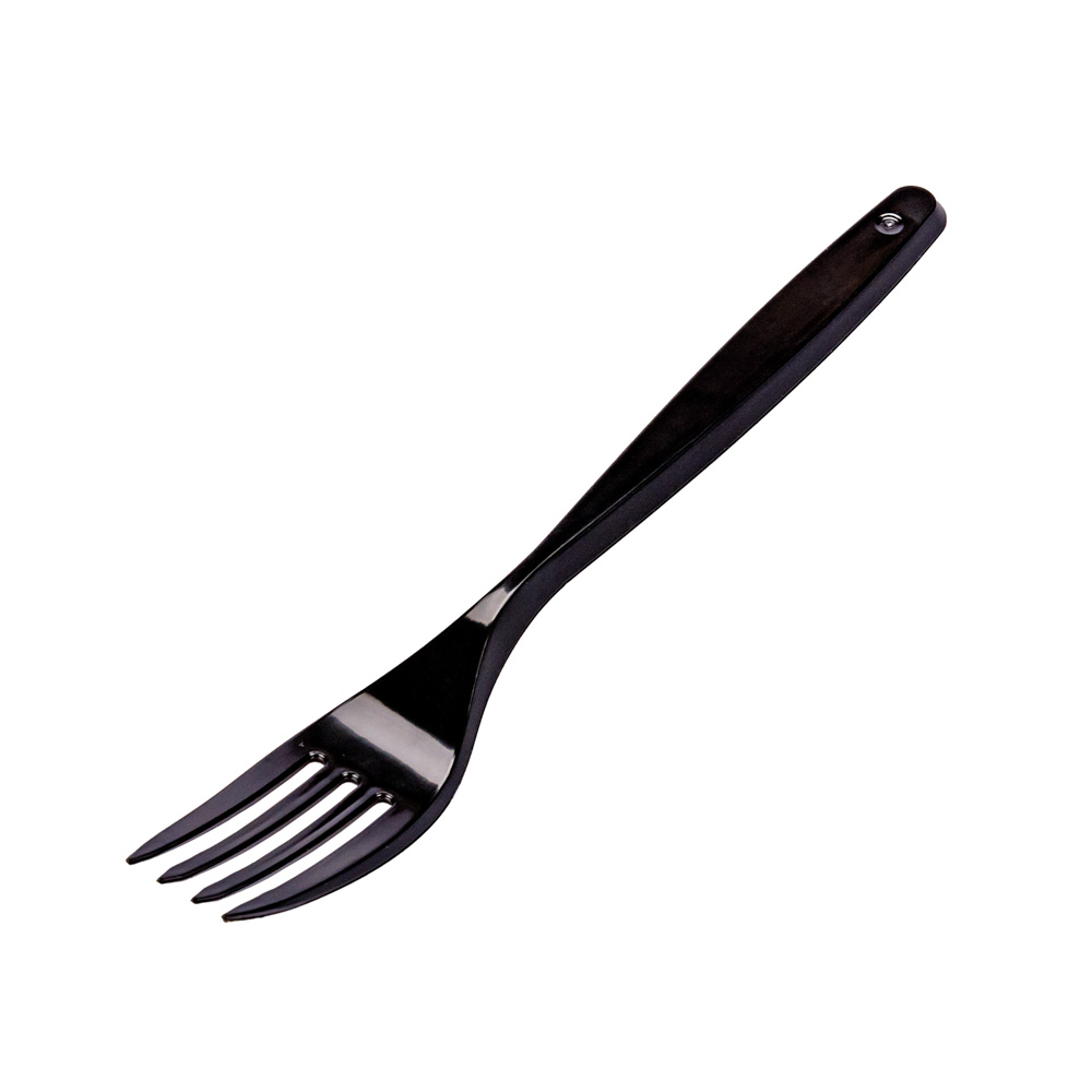 TENEDOR PLASTICO NEGRO REFORZADO BISTROT (DARNEL) BLISTER *20UNID.
