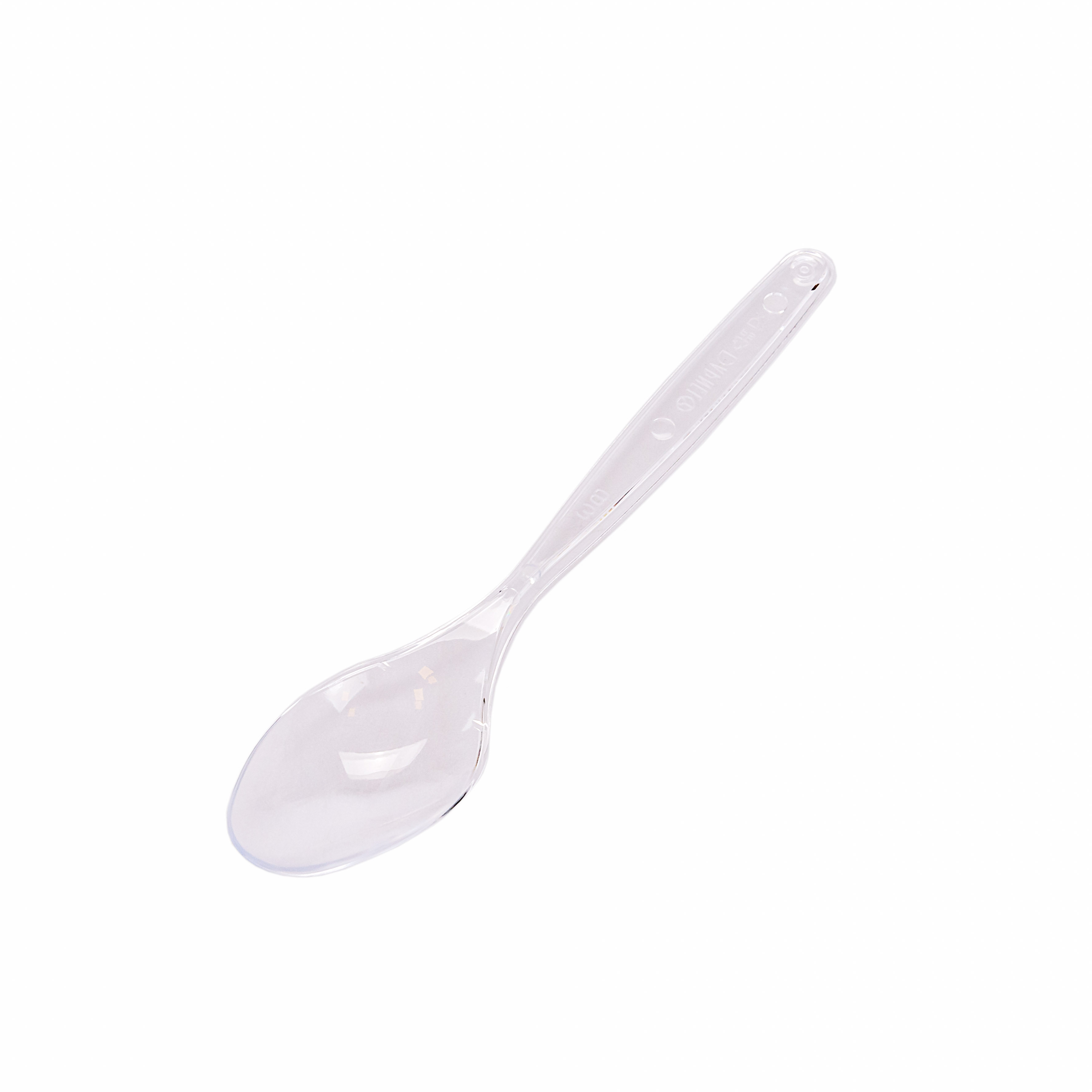 CUCHARA PLASTICA SUNDAE CRISTAL REFORZADA BISTROT (DARNEL) BLISTER *20UNID.