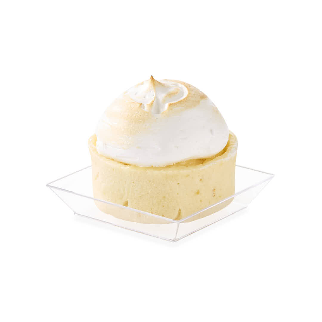 PLATO PETITE CUADRADO PLASTICO CRISTAL (6*6*1CM) BLISTER *24UNID.