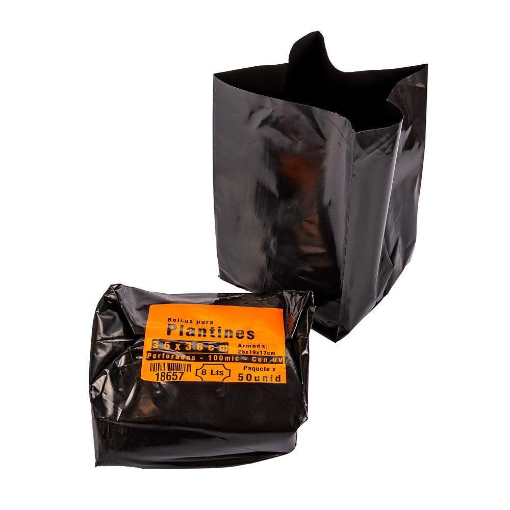 BOLSAS PLANTIN FERNANDEZ (BD - 90MIC - C/PERF - ARMADA 25X19X17) .8 LTS 35X36CM *50UNID