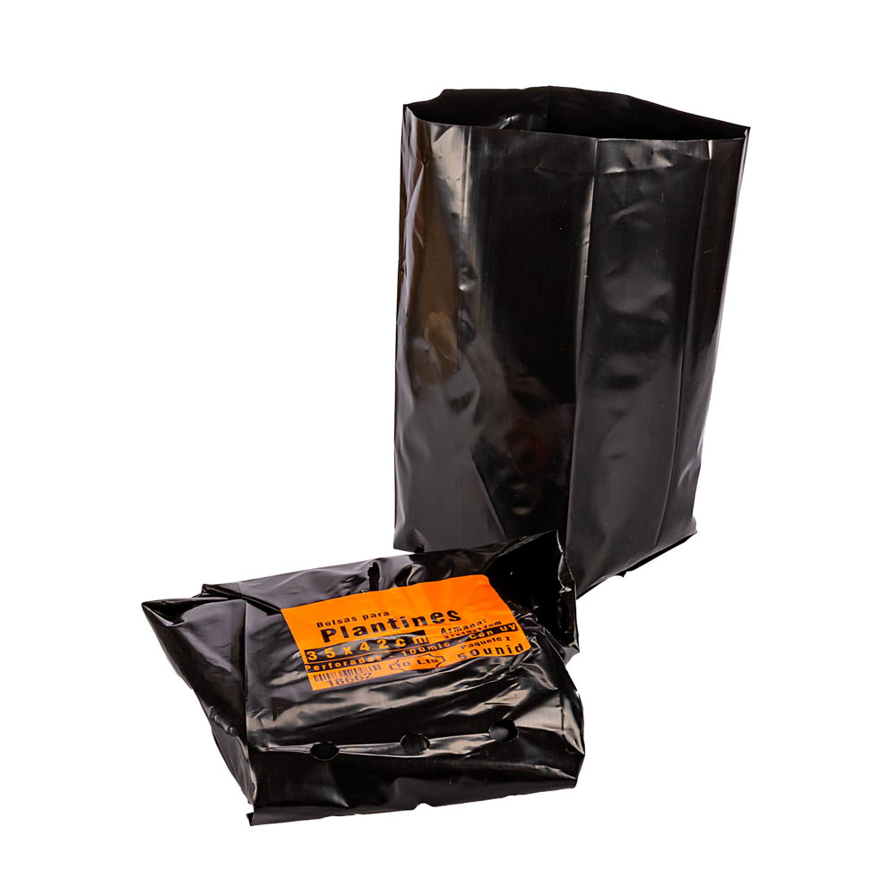 BOLSAS PLANTIN FERNANDEZ (BD - 90MIC - C/PERF - ARMADA 31X19X17) 10 LTS 35X42CM *50UNID