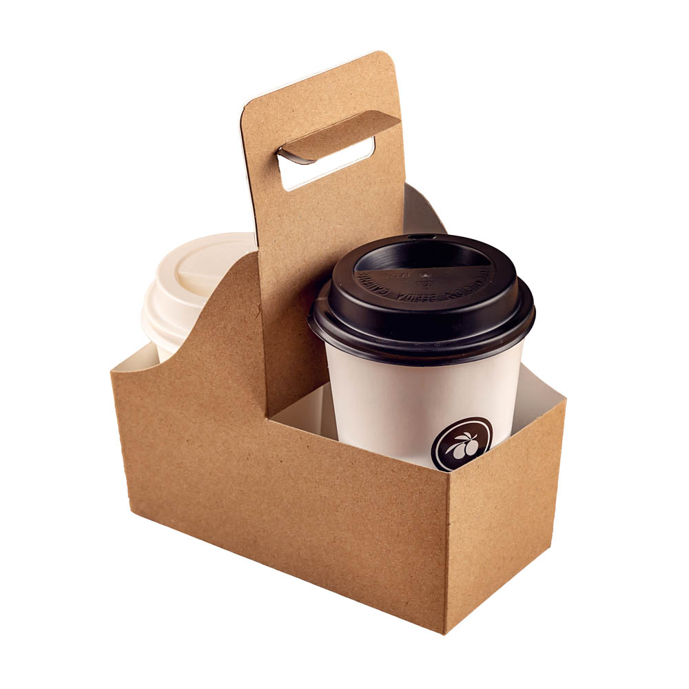 PORTAVASOS VALIJA CARTULINA CARRY TRAY 2 VASOS (15*7.4*7CM) (CCT001) *50UNID