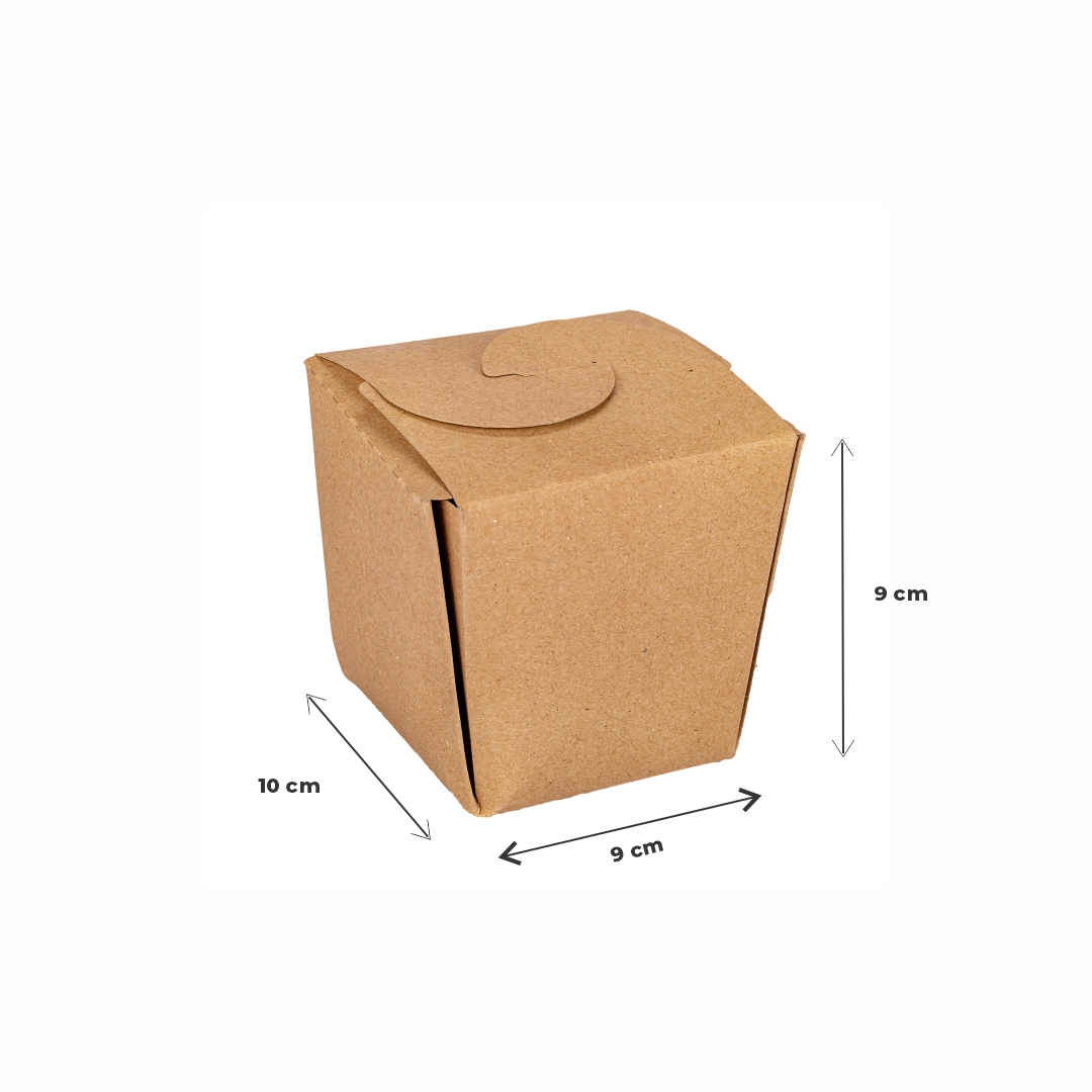 CAJA DELIVERY MEDORO CARTON PARA WOK (10*9*9CM) (CW001) *50UNID