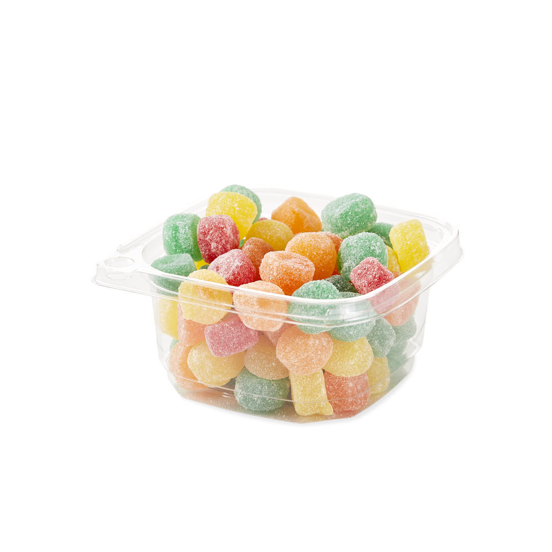 POTE BANDEX CUADRADO PET (360ML) CON PRECINTO SEGURIDAD (12OZ) SIN TAPA *50UNID