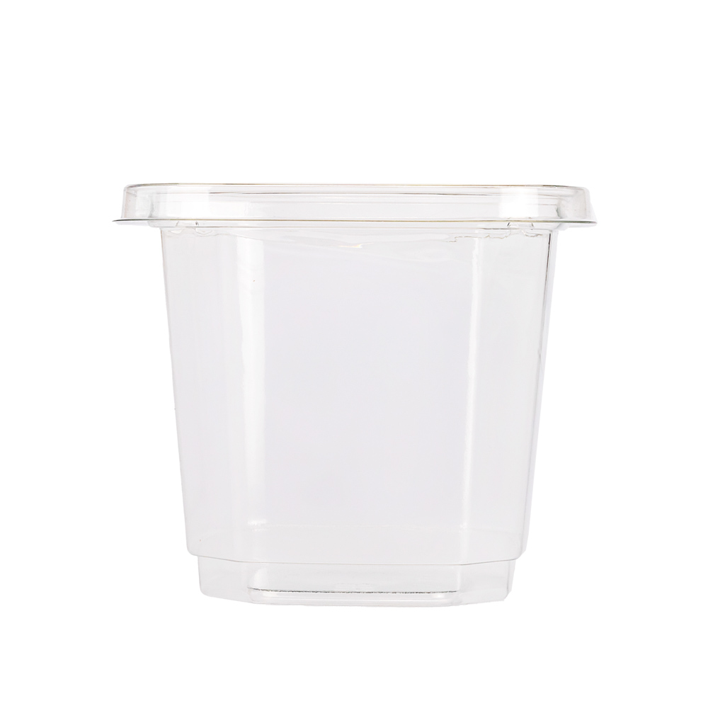 POTE BANDEX CUADRADO PET (720ML) CON PRECINTO SEGURIDAD (24OZ) SIN TAPA *50UNID