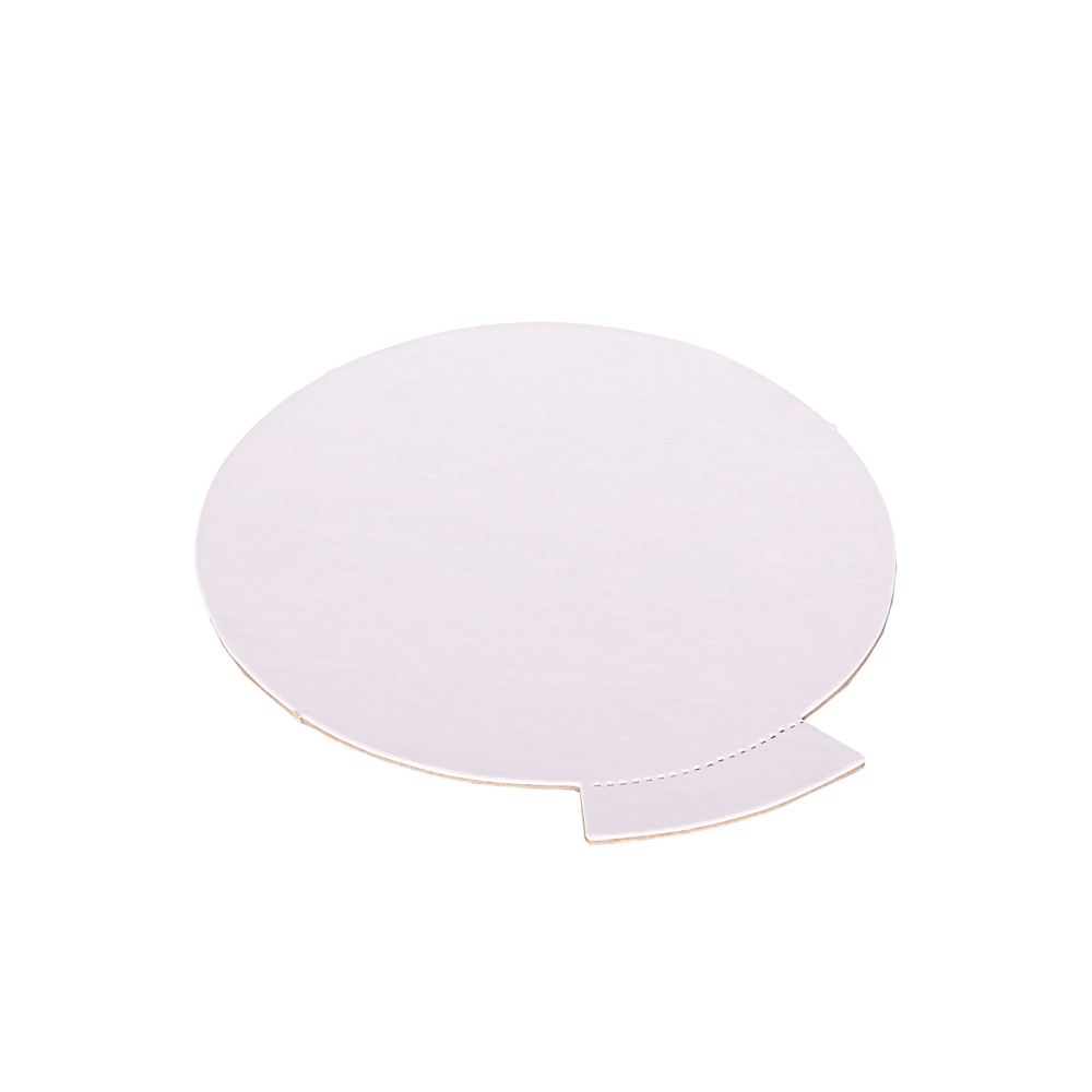DISCOS DE CARTON LAMINADO BLANCO FERNANDEZ 12CM (1MM C/PESTAÑA) *10UNID