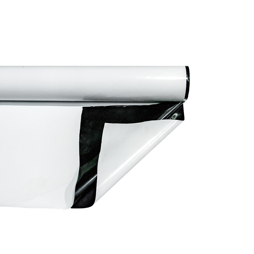 POLIETILENO BICOLOR BLANCO/NEGRO 4MT ANCHO (200MIC) *MT LINEAL