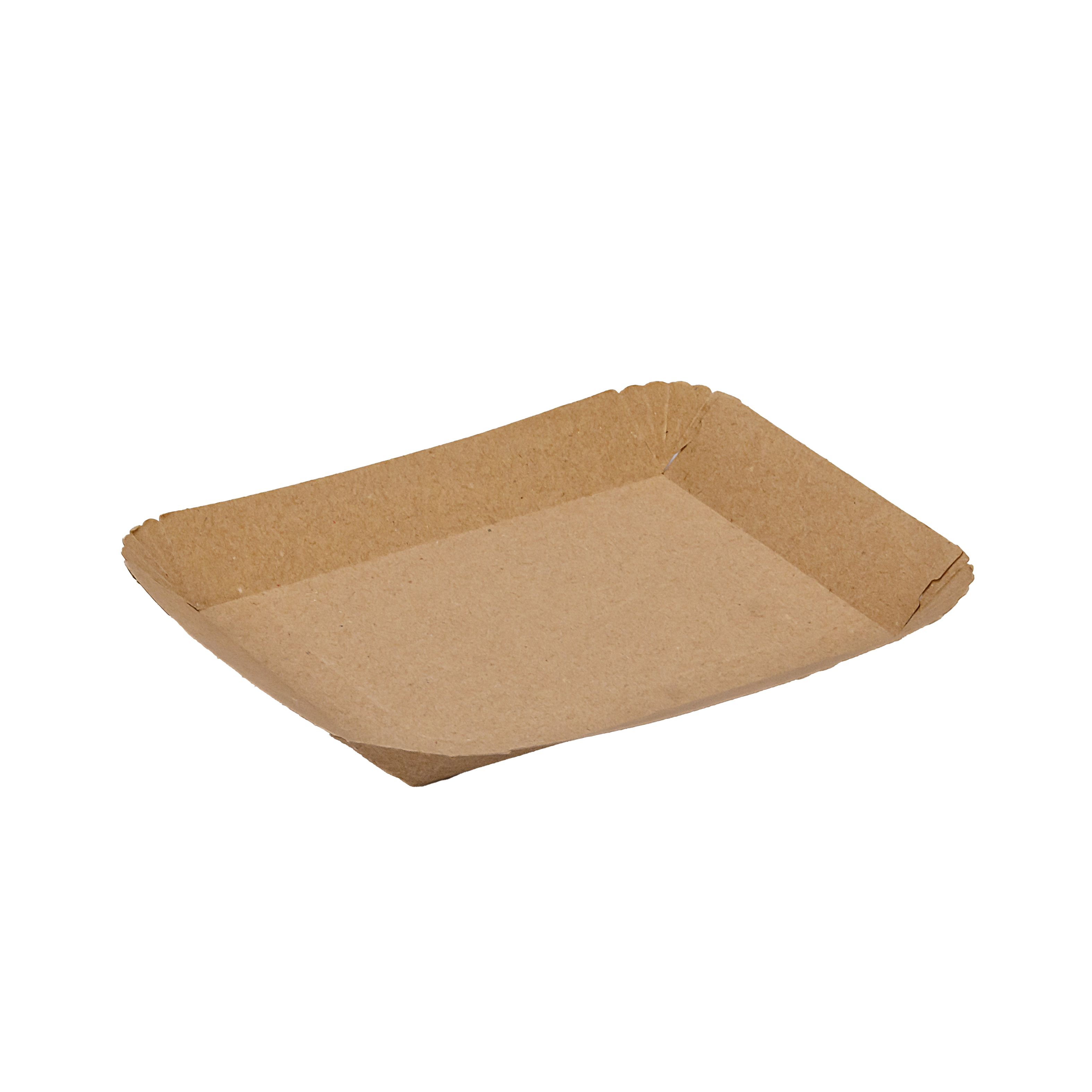 BANDEJA CARTON RECTANGULAR KRAFT Nº3 (18*21*2.2CM) BIOHZ *400UNID