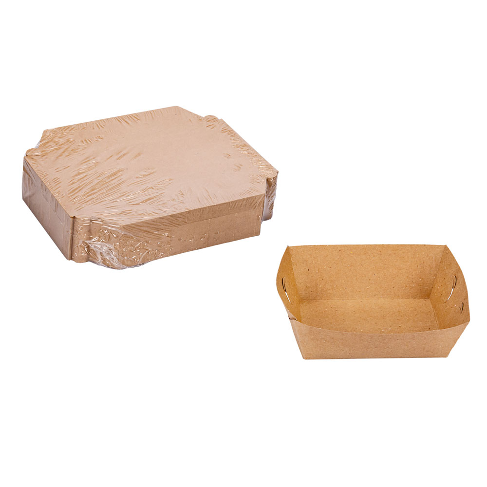 CUBETAS ÑOQUERAS CARTON KRAFT Nº1 BIOHZ (9*12*5CM) *100UNID