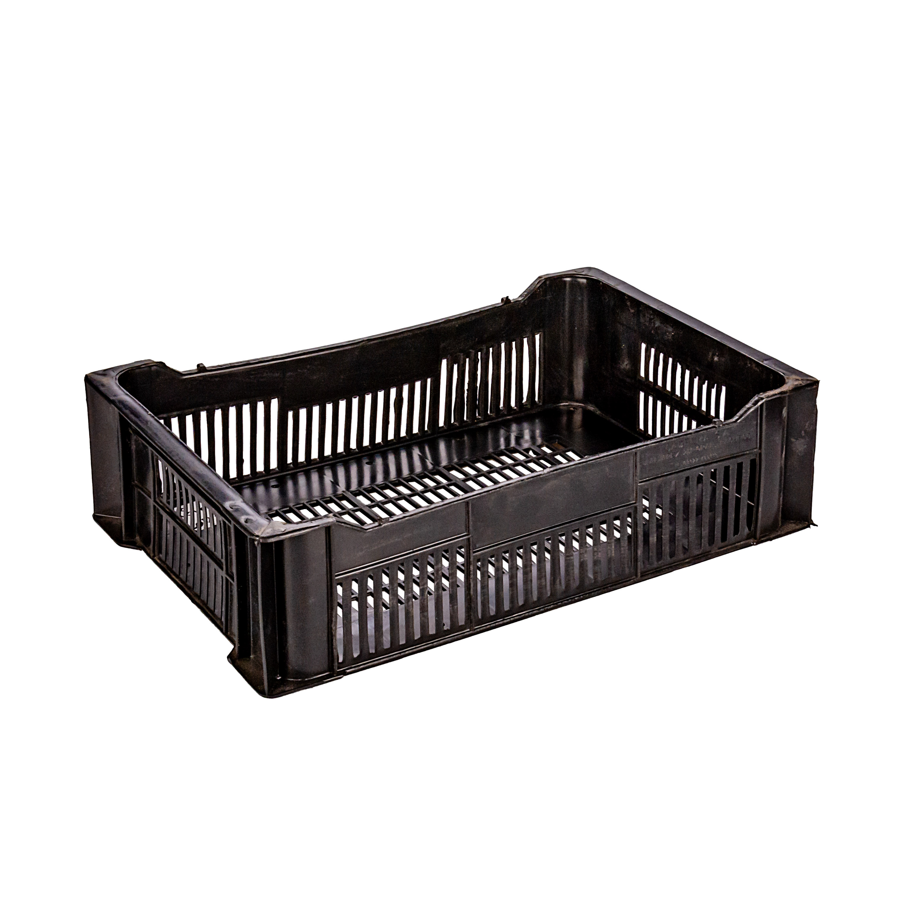 CAJON FRUTIHORTICOLA 30*46*13CM FRUTILLERO NEGRO (16.2LTS) RECICLADO *UNID