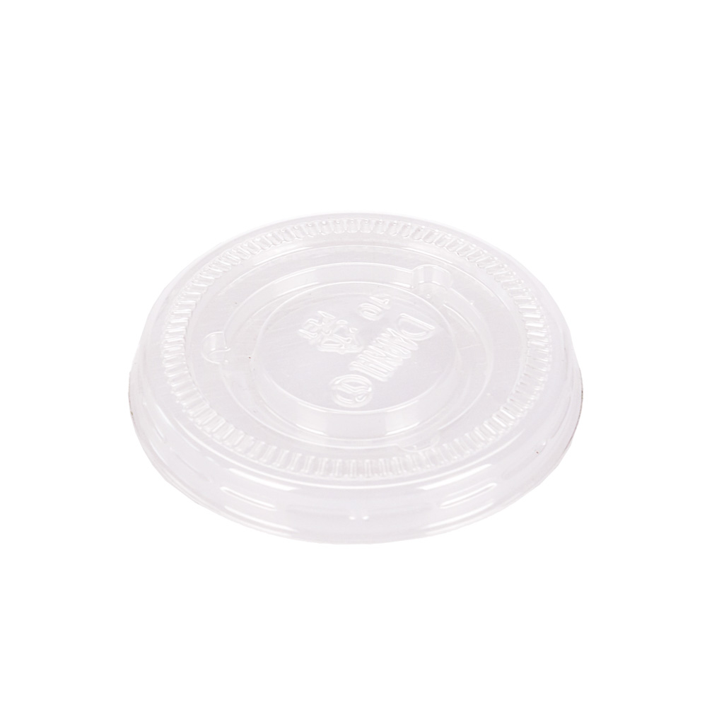 TAPA POTE SOUFFLE PLASTICO CRISTAL. (PARA POTE 1OZ) PAQ.*100UNID