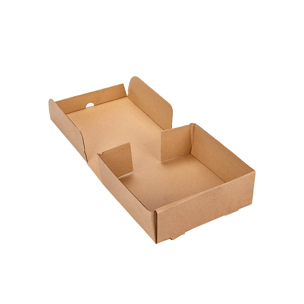 CAJA MICRO CARTON MARRON/MARRON (21*21*7.5CM) (GRAN LOMO) *100UNID.