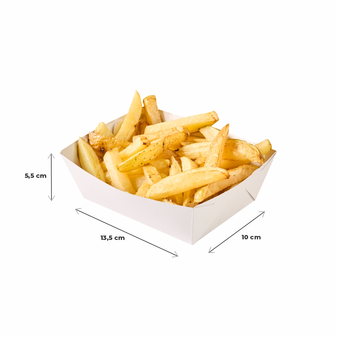 CUBETAS ÑOQUERAS CARTULINA BCA/BCA Nº0.5 MEDIANA FERNANDEZ 290GRS (10*13.5*5.5CM) *100 UNID