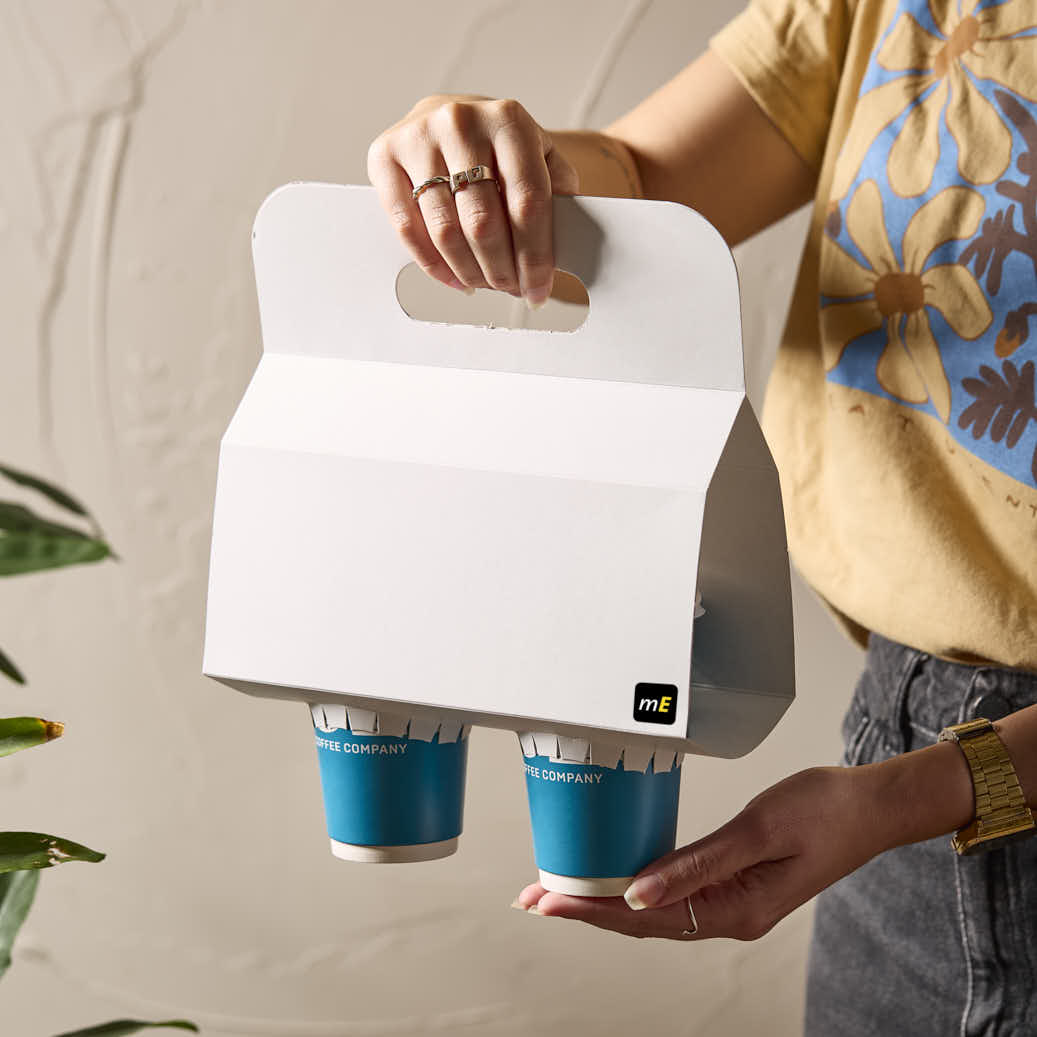 PORTAVASOS FERNANDEZ VALIJA CARTULINA BCA/BCA 2 VASOS (22*22*10CMCM) (290G) *50UNID