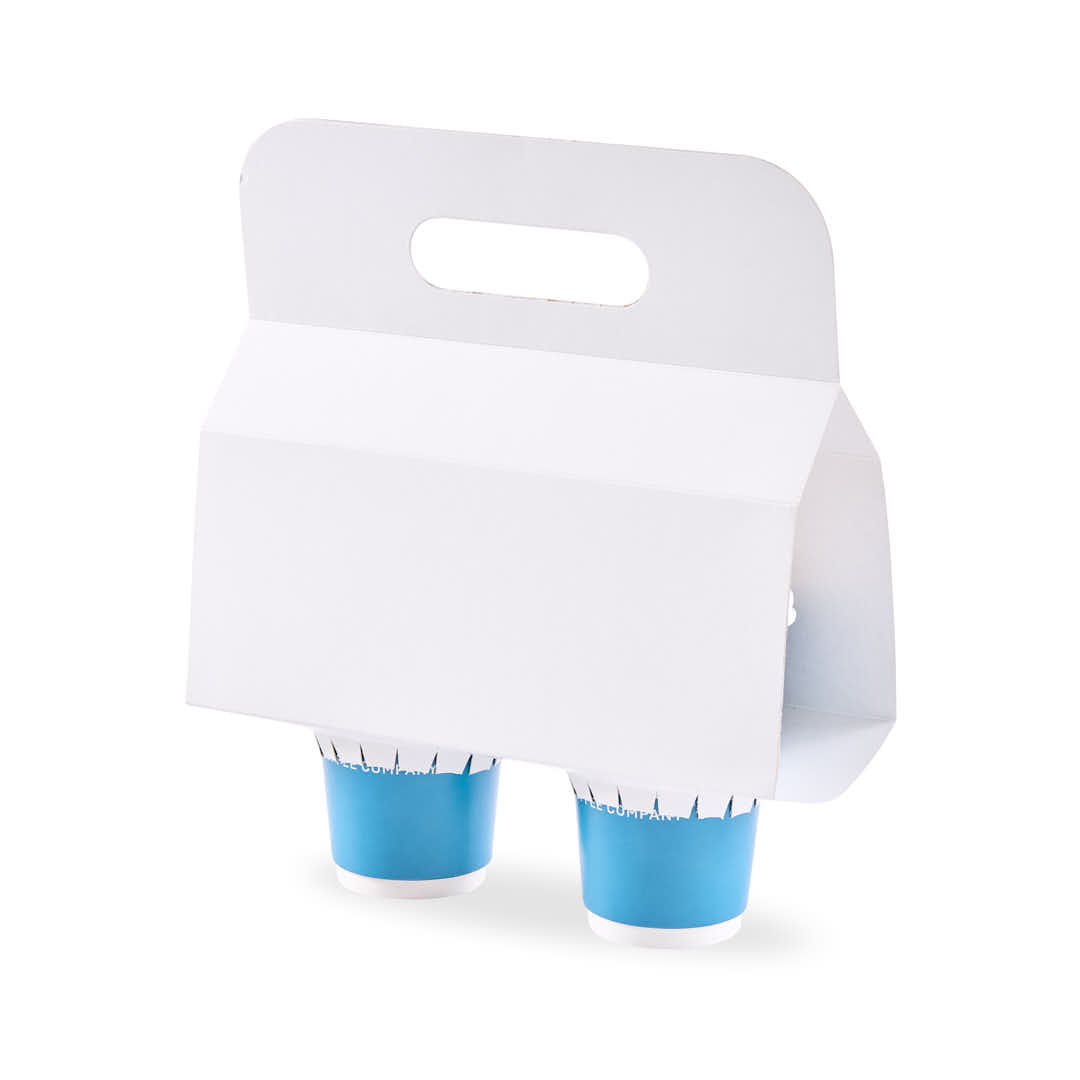 PORTAVASOS FERNANDEZ VALIJA CARTULINA BCA/BCA 2 VASOS (22*22*10CMCM) (290G) *50UNID