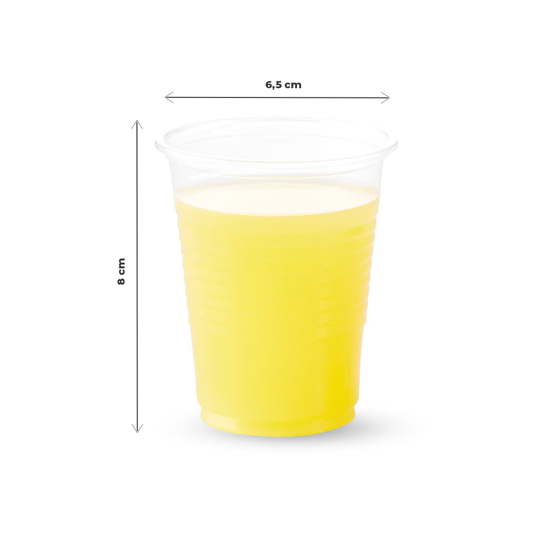 VASOS PLASTICOS TRASLUCIDOS 180CC COPOBRAS (CFT-180) *100UNID