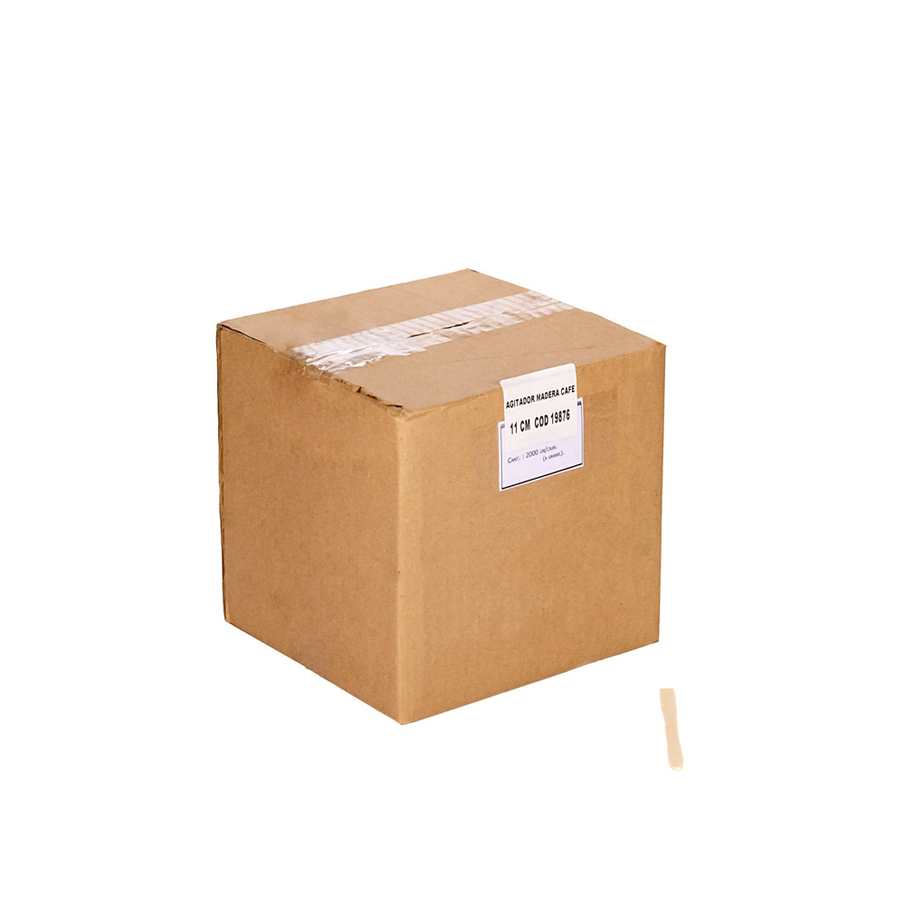 AGITADOR MADERA CAFE ECO (11CM) CAJA *1500UNID