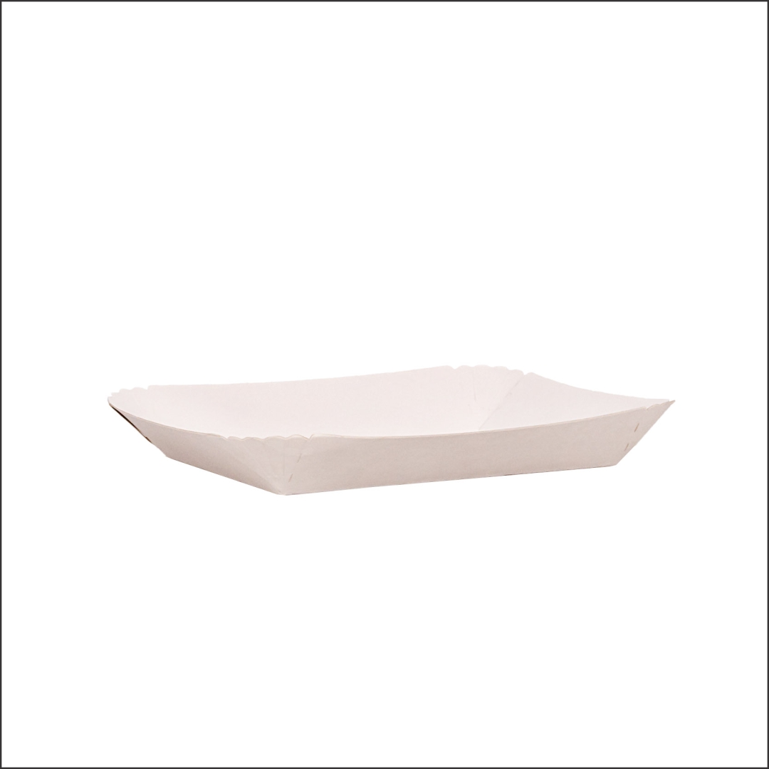 BANDEJA CARTON RECTANGULAR CARTULINA Nº2 (15*17.3*2.2CM) BIOHZ *600UNID