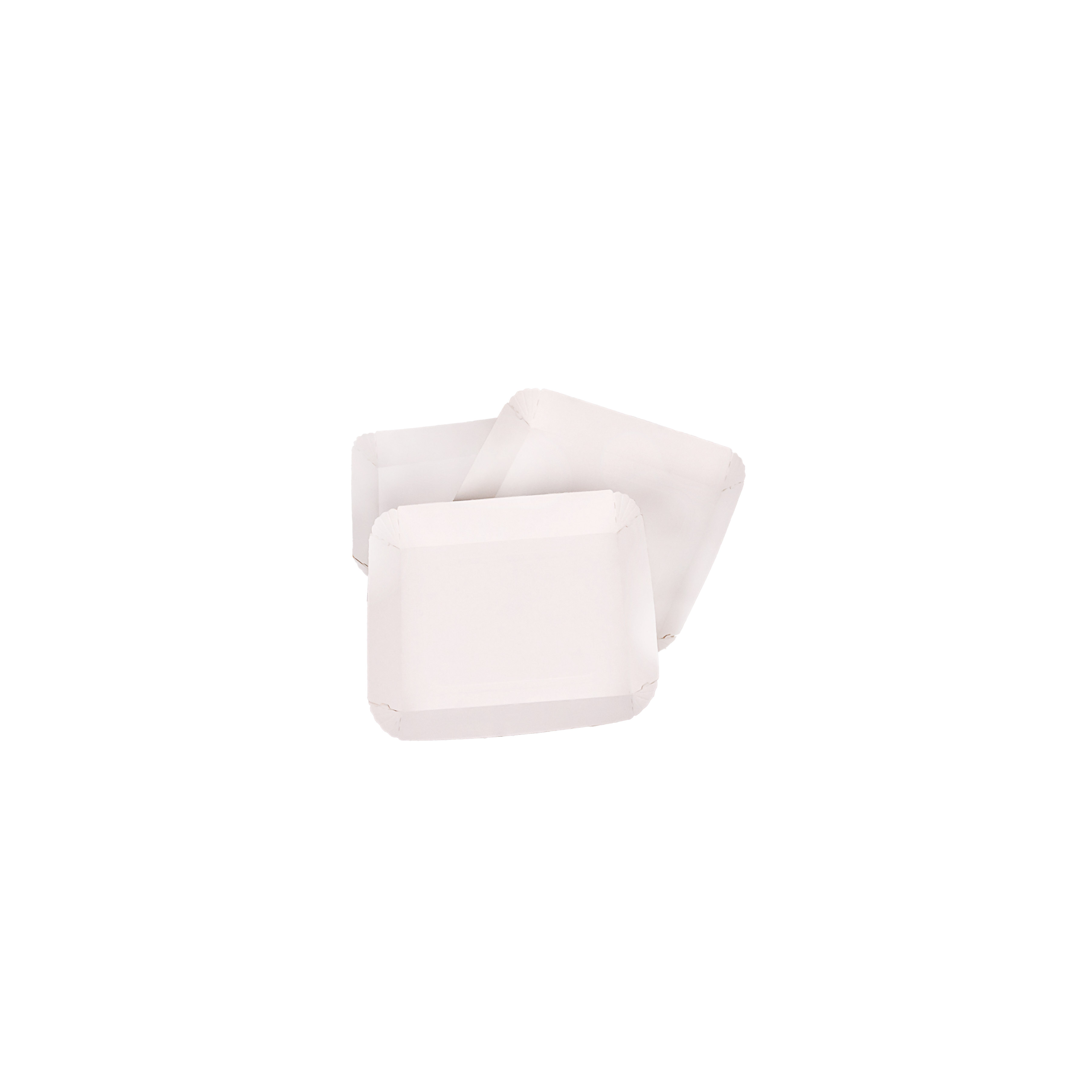 BANDEJA CARTON RECTANGULAR CARTULINA Nº3 (18*21*2.2CM) BIOHZ *400UNID