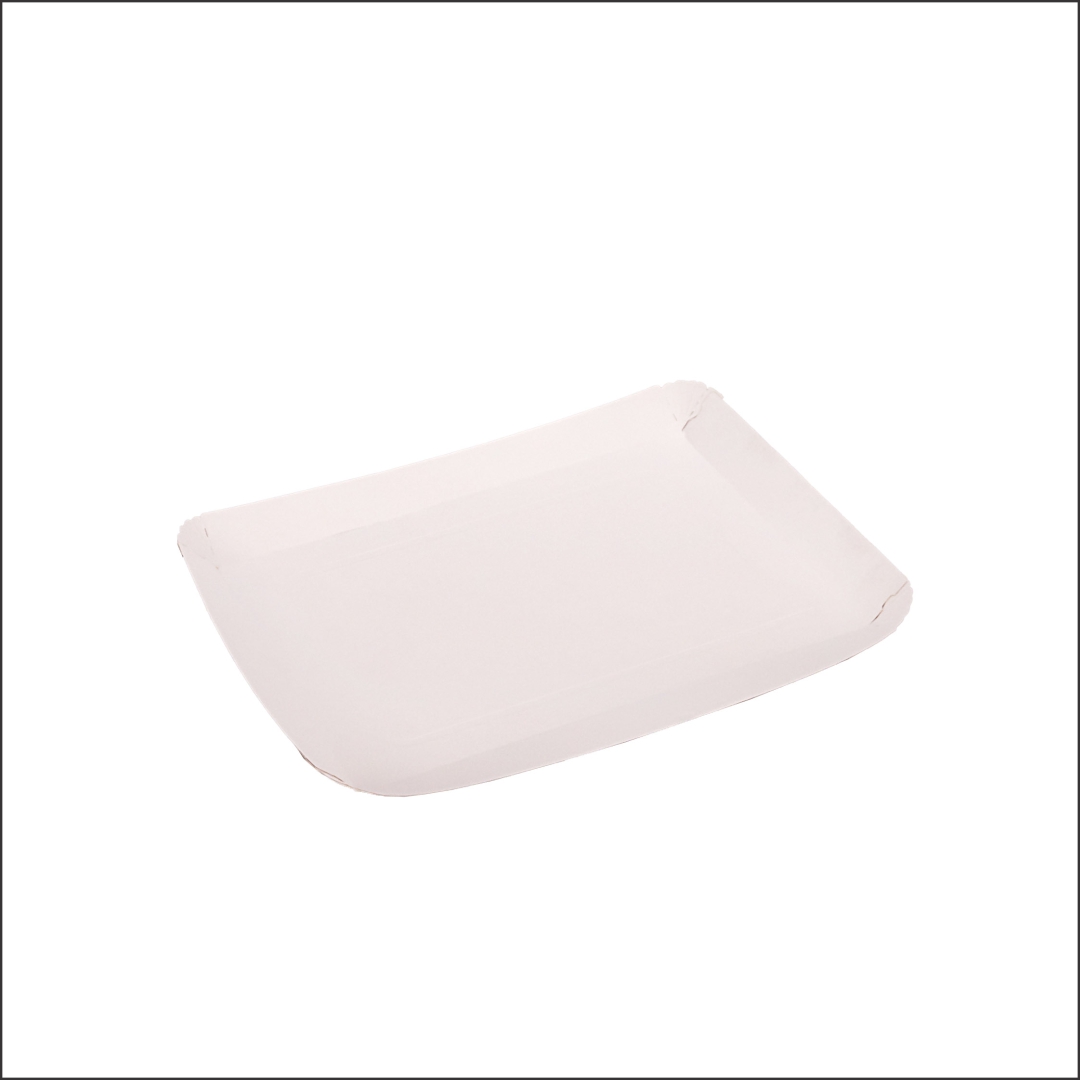 BANDEJA CARTON RECTANGULAR CARTULINA Nº7 (25*33*2.2CM) BIOHZ *200UNID