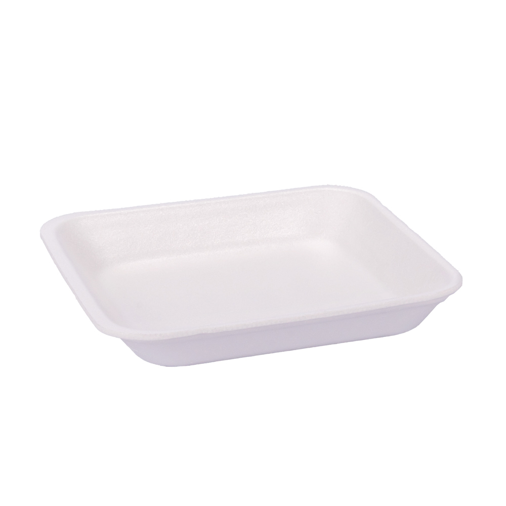 BANDEJA EXPANDIDO BLANCA ECO Nº617 (13.5*15.5*1.5CM) BULTO *400UNID