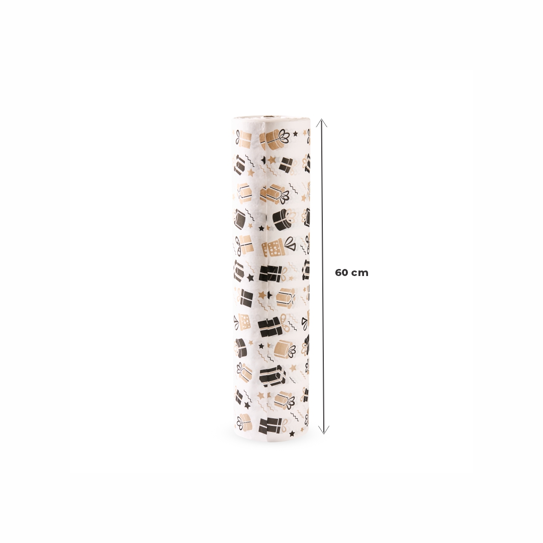 PAPEL FANTASIA MULTI 60CM REGALO (SUPER BLANCO - 40GRS - 280MTS) BOBINA *6,75KG